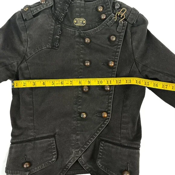 Rare Share Spirit Japan Military Jacket in Charcoal Gray - Picture 14 of 15